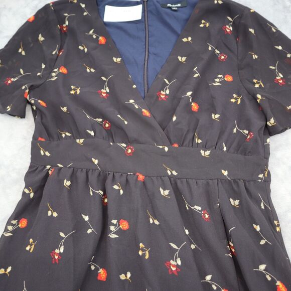 Madewell Floral Maxi Dress - Black and Red - Picture 8 of 16